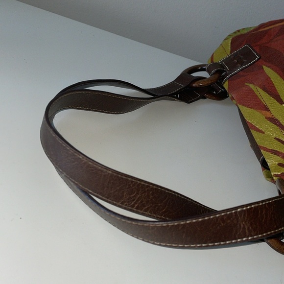 Shoulder bag by Relic. Tropical, palm pattern cloth purse - Picture 6 of 7